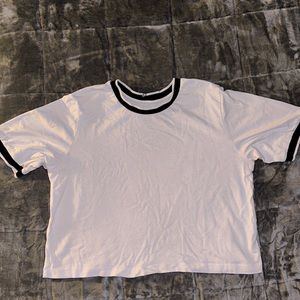 Oak & Fort Basic White Tee - S